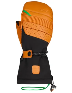 Beheizbare Fäustlinge Heat Glove 9.0 Finger Cap Mittens Men Marron / Noir für Herren aus Wolle Größe XL Orange - Lenz - FashionsVida