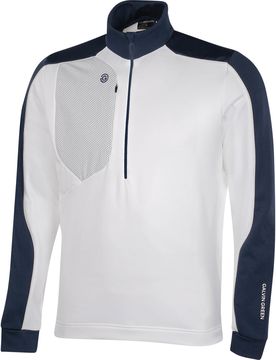 Layer Dave 1/2-Zip, weiss/navy s