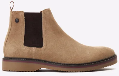 Hooper Suede Chelsea Boots Mens - Tan - Size Uk 7
