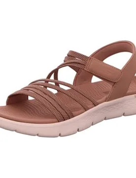 Flache Sandalen Sandaletten Go Walk Flex Sandal 141473-Tan 37;41;42 - Skechers - FashionsVida
