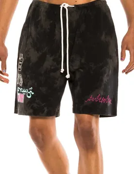 Short De Sport Day Dreamer Bleached Bleached Black S Homme