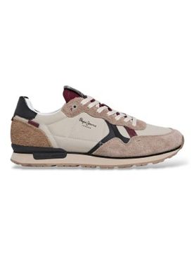 Para hombre. PMS400005 Zapatillas Brit Flyer (44), Marrón, Plano, Cordones, Casual