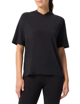 T-shirt à Manches Courtes Natural Hooded Black XL - Ginadan - FashionsVida