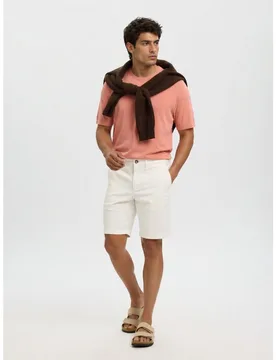Pantalón corto de hombre tipo chino,slim fit - Selected - FashionsVida