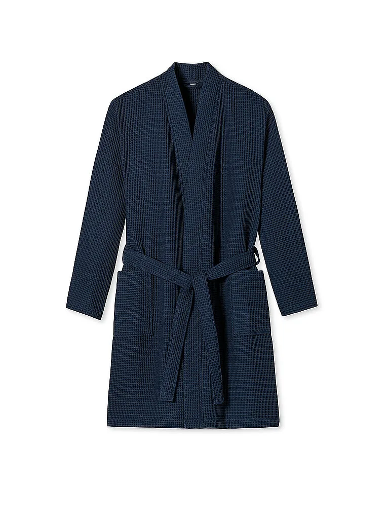 Schiesser Albornoz azul oscuro M - Schiesser - FashionsVida