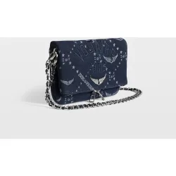Zadig & Voltaire - Bolso de mano jacquard de monograma transformable