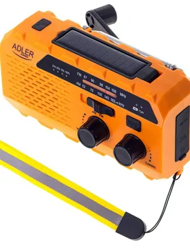 Radio Portable Crank Ad 1197 Orange One Size unisex