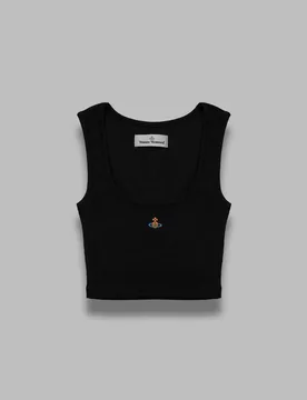 Vivienne Westwood cropped rib vest - Vivienne Westwood - FashionsVida