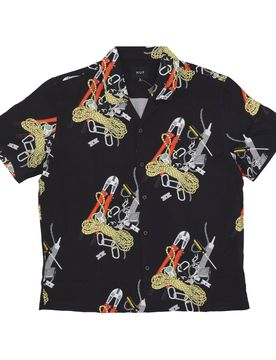 Camicia Manica Corta Uomo Skidrokyo Resort Top Black