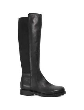 Women's 'Tallo' Leather Knee High Boots in Black Size: 8 - Black - Size: 8 - Dune london - FashionsVida