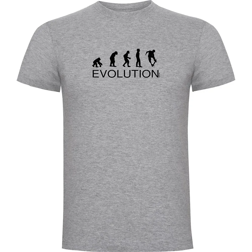 T-shirt à Manches Courtes Evolution Skate Heather Grey S - Kruskis - FashionsVida