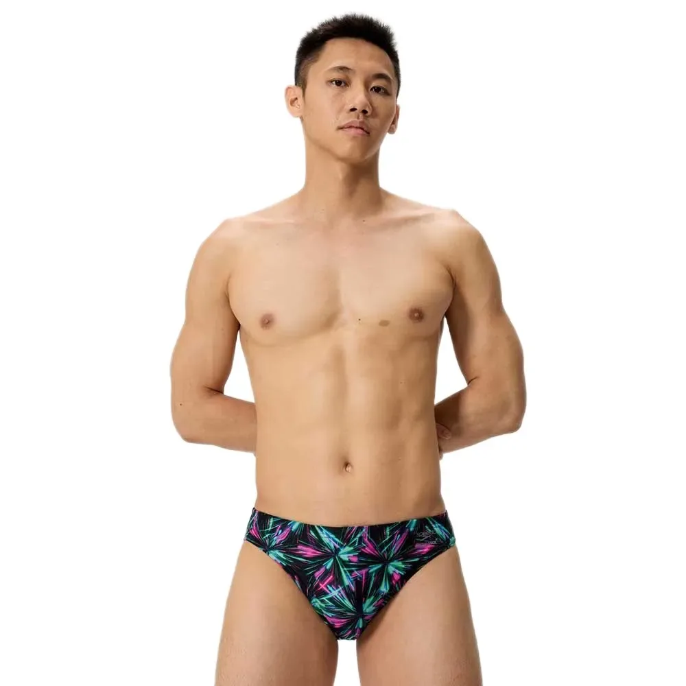 Printed Swimming Brief Firework Burst / Black UK 36 Men - Speedo - FashionsVida