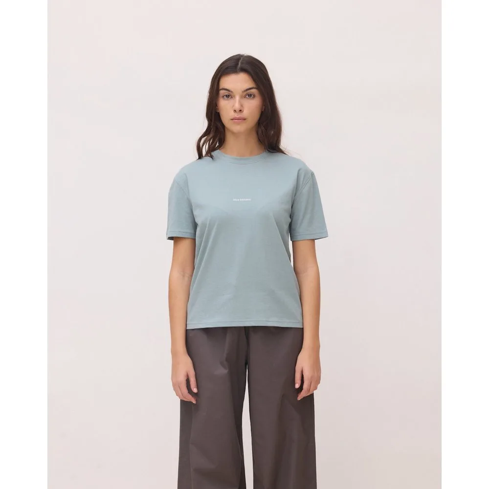 Camiseta de mujer de algodón nature mist - Blue Banana - FashionsVida