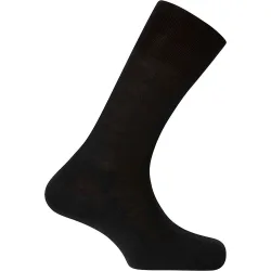 Calcetines de hombre de lana-seda en color