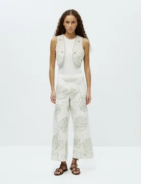 Sfera - Pantalón bordados beads - Sfera - FashionsVida