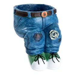Pflanztopf "Hose" mehrfarbig