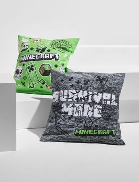 Confezione da 2 copricuscini Minecraft - verde
