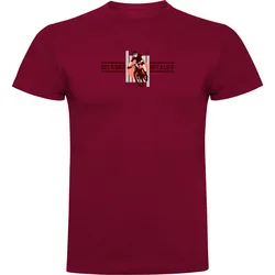 Maglietta A Maniche Corte Get A Life Dark Red