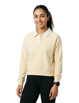Polo A Maniche Lunghe Class Relaxed Buttercream XS