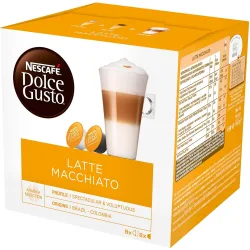 Estuche 8 cápsulas de café + 8 cápsulas de leche café Latte Macchiato