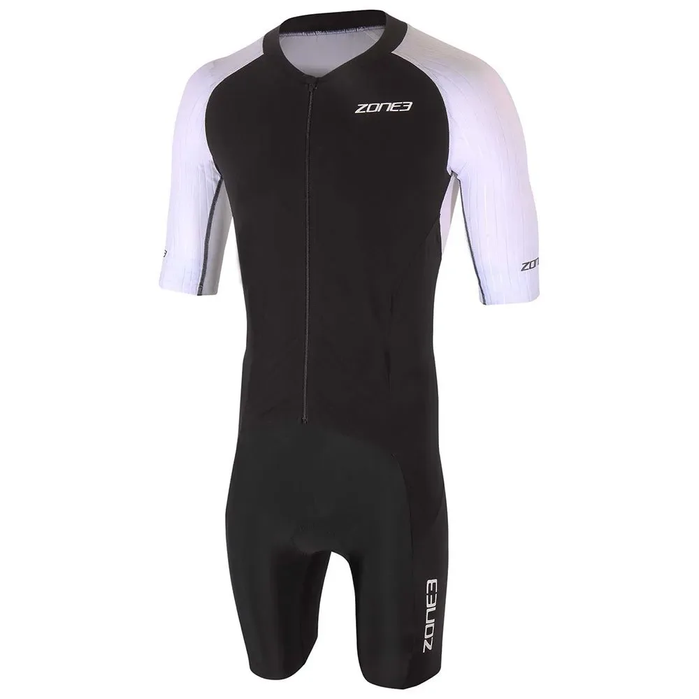 Trisuit A Maniche Corte Lava Long Distance Aero Black / White / Red M - Zone3 - FashionsVida