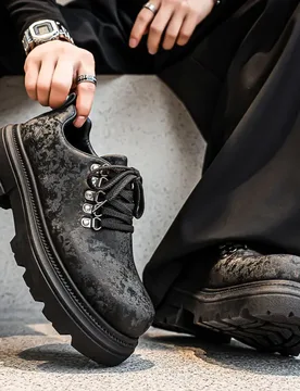 New Big Head Derby Men's Shoe Platform Height Increase Commuter Fashion Men's Small Leather Shoes Zapatillas Deportivas De Mujer - Aliexpress - FashionsVida