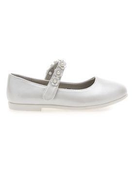 Ballerine perlate con cinturino floreale 392614S 32