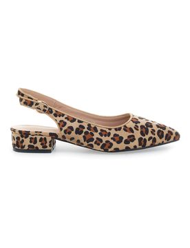 Ballerine Slingback Leopardate a Punta P553 37