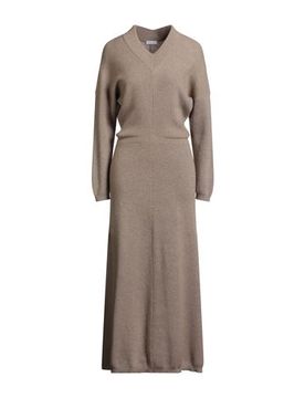 Maxi-Kleid Damen Khaki L,M Damen