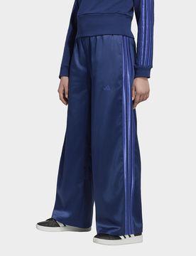 Womens Pantaloni A Gamba Larga In Raso - Blu, blu blu Bambino taglia 13-14Y