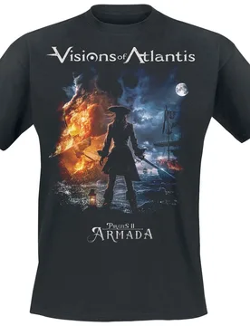 T-Shirt - Pirates II - Armada - S bis XXL - für Männer - Größe M - schwarz - Lizenziertes Merchandise! - Männer - male - Visions Of Atlantis - FashionsVida