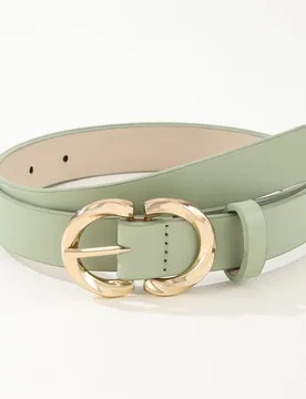 Pieza Cinturón de moda casual versátil para mujer con hebilla de doble capa en forma de 8 y 3 niveles - Shein - FashionsVida