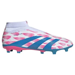 Chaussures De Football Predator League Laceless Fg Ftwr White / Solar Blue / Solar Pink EU 45 1/3