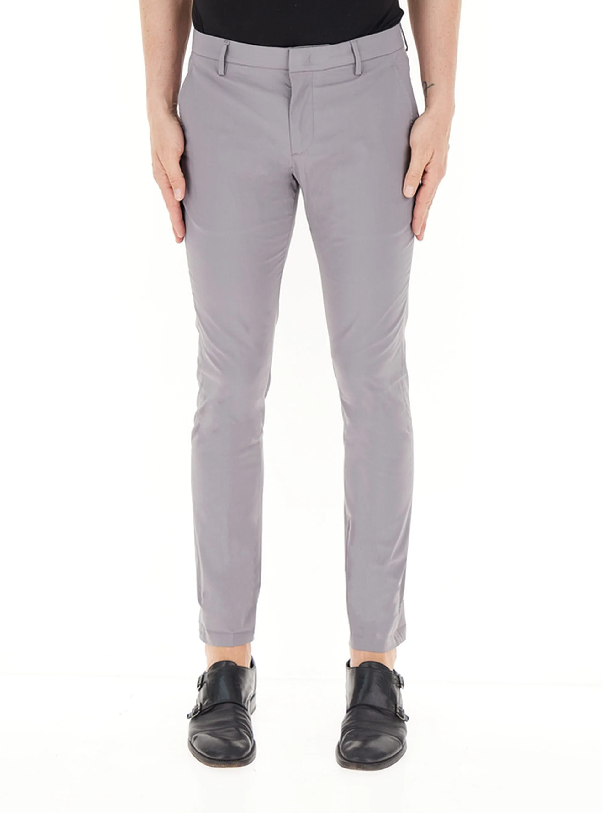 DONDUP Pantalone chino GRIGIO 40 - Dondup - FashionsVida