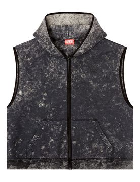 Relaxed-Fit Zip Hoodie with Lycra-Trim Hood, Patch Pockets, and Embroidered D Logo