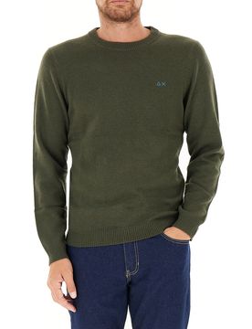 Maglione girocollo VERDE OLIVA XXL