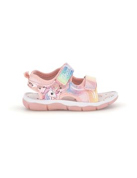 Sandali rosa con strappi e luci S8010214S 25