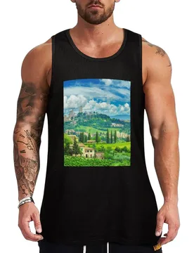 San Gimignano - Tuscany Tank Top Outdoor Summer Tank Top Casual Loose Sleeveless Top - Aliexpress - FashionsVida