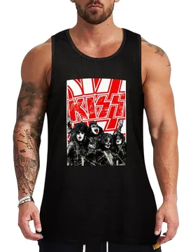 Kiss Band Red Classic Grunge Rock Art Tank Top Workout Gear Tank Top Sleeveless Gym Fitness Shirt - Aliexpress - FashionsVida