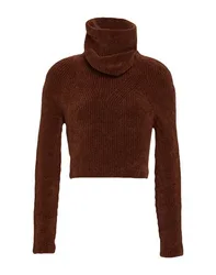 Rollkragenpullover Damen Braun 30,32,34,36,38 Damen