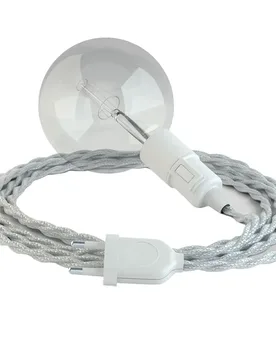 Cables Suspension Luminaire Tm02 3 M Silver / White One Size - Creative - FashionsVida