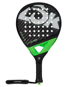 Carb-on Flow Padel Racket Black / Green 360-375 gr - Lok - FashionsVida