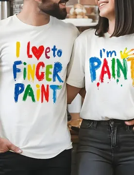 I Love To Finger Paint T-Shirt, Funny Artist Graphic Tee, Creative Painting Lover Shirt for Art Enthusiasts T-shirt Cotton Shirt - Aliexpress - FashionsVida