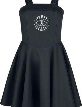 Gothic Kurzes Kleid - XS bis XL - für Damen - Größe L - schwarz - Frauen - female