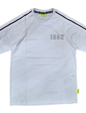 T-shirt bianca con bandine ICUS2S5T055