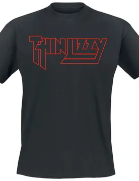 T-Shirt - Life Logo - S bis M - für Männer - Größe S - schwarz - Lizenziertes Merchandise! - Männer - male - Thin Lizzy - FashionsVida