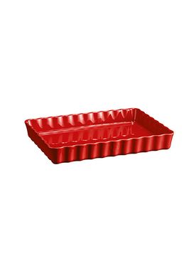 Molde para tarta rectangular 24x34cm Rojo oscuro rojo oscuro
