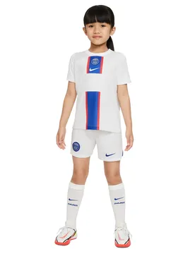 Ausweichstrikot Set Kinder PSG 2022/23 - Blanc - unisex - Size: 6/7 ans