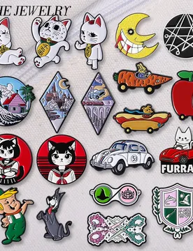 Pcs/Set Cartoon Anime Movies Magic Witch Brooch Enamel Pins Japanese Anime Lucky Cat Boy Girls Brooches Lapel Badge Jewelry - Aliexpress - FashionsVida