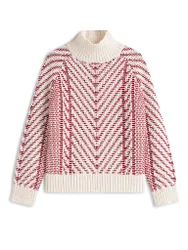 Jersey de cuello alto rojo L